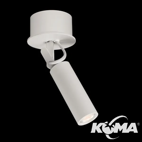 Reflektor natynkowy śnieżnobiały/czarny 2.1W LED 3000K 143 lm 8-40° CRI≥90 Nowość