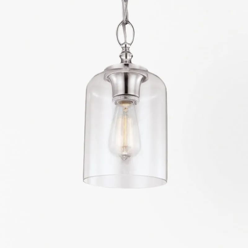 Lampa wisząca Hounslow FE-HOUNSLOW-P-PN Elstead Lighting 1xE27 Stal Nikiel Niska cena