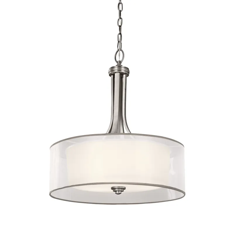 Wybór klientów Lampa wisząca Lacey KL-LACEY-P-L-AP Elstead Lighting 4x60W E27 Stal Srebrny