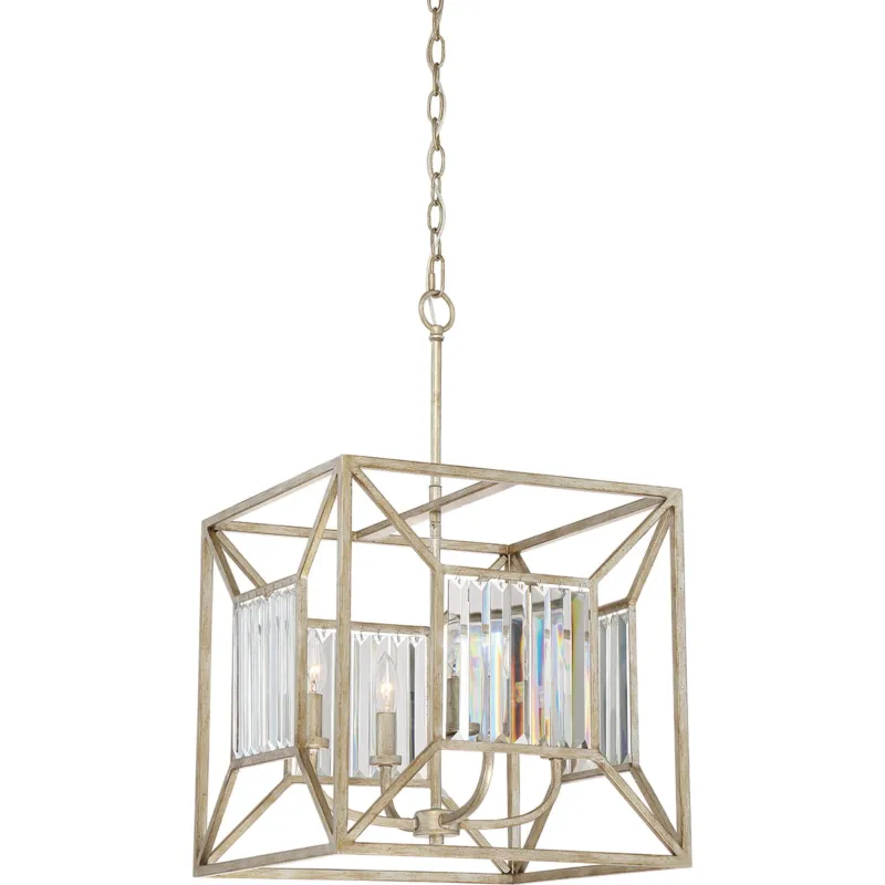 Hit cenowy Lampa wisząca Lakeside QZ-LAKESIDE4-P-B Elstead Lighting 4x60W E14 Stal Złoty