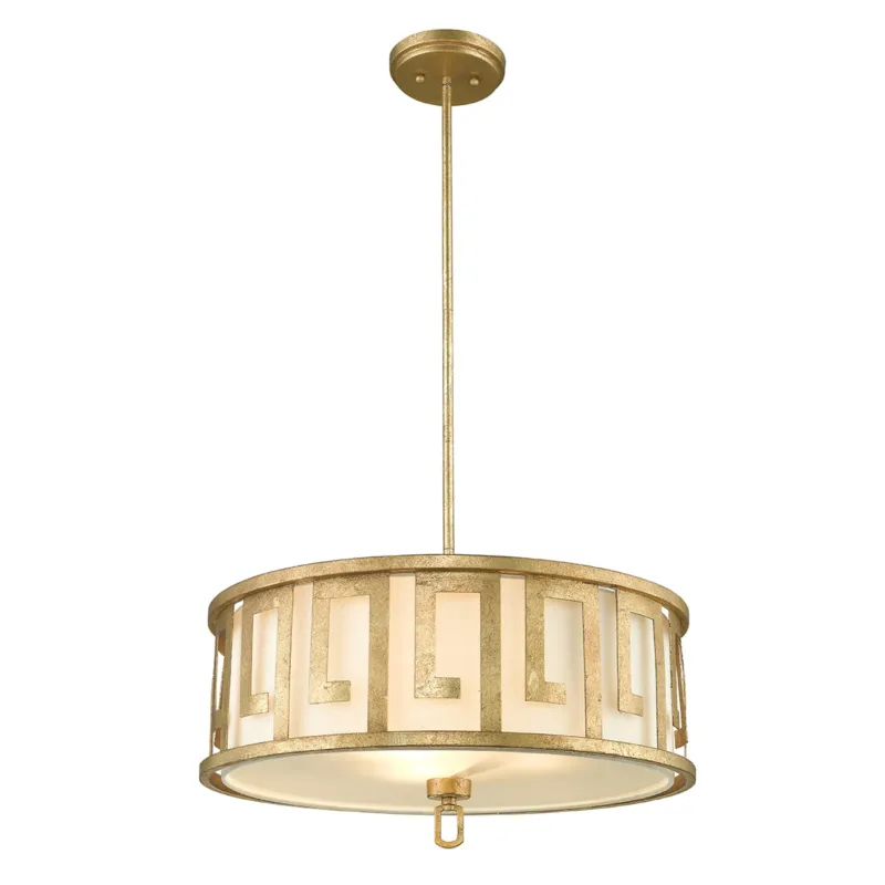 Lampa wisząca Lemuria GN-LEMURIA-P-L Elstead Lighting 3x60W E27 Stal Złoty Darmowy zwrot