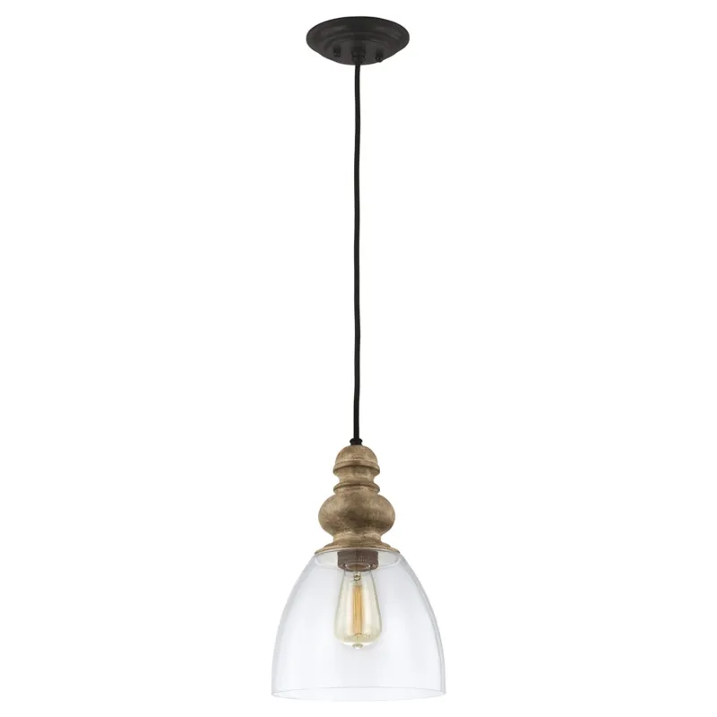 Ostatnia szansa Lampa wisząca Matrimonio DL-MATRIMONIO-1P Elstead Lighting 1x60W E27 Stal Czarny
