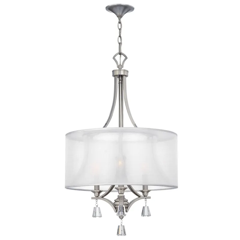 Tylko dziś Lampa wisząca Mime HK-MIME-3P Elstead Lighting 3x60W E14 Stal Srebrny