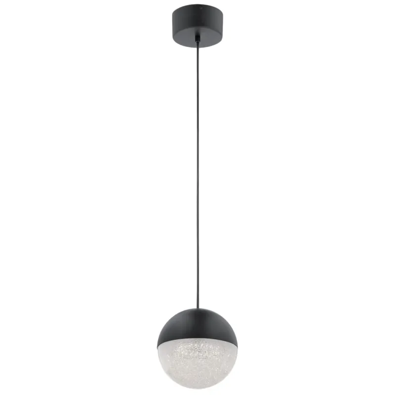 Wyprzedaż Lampa wisząca Moonlit QN-MOONLIT-P-MBK Quintiesse 1xWbudowany LED 20.9W Aluminium, Żelazo, Akryl Matowa czerń
