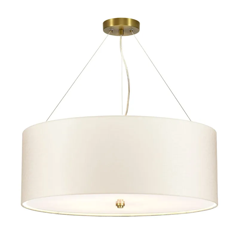 Lampa wisząca Pearce DL-PEARCE26-5LT-IV-AB Elstead Lighting 5xE27 60 W Stal miękka Stary mosiądz Nowy