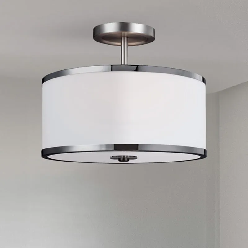 Ostatnia szansa Lampa wisząca Prospect Park FE-PROSPECT-PARK-SF Elstead Lighting 2xE27 Stal Nikiel