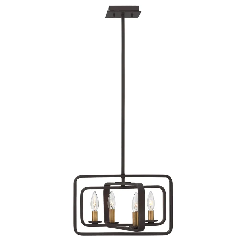 Ekspresowa dostawa Lampa wisząca Quentin HK-QUENTIN-4P-A Elstead Lighting 4x60W E14 Stal Brązowy