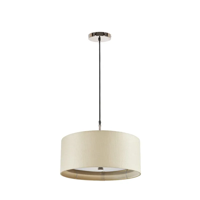 Lampa wisząca Sienna SIENNA-P-CR Elstead Lighting 3x60W E27 Metal Beżowy Ostatnie sztuki