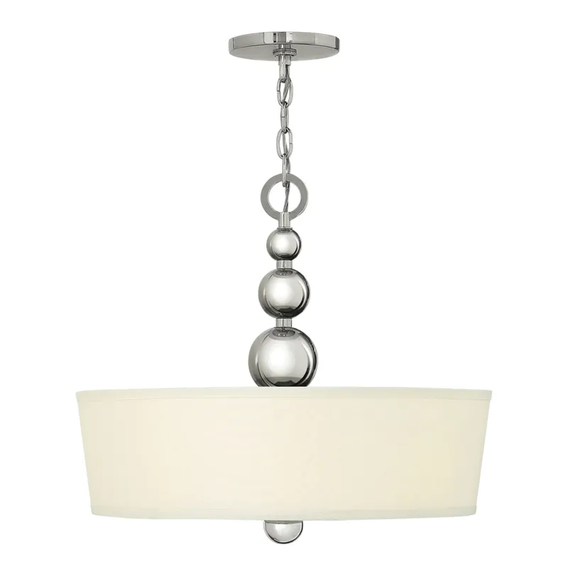 Do wyczerpania zapasów Lampa wisząca Zelda HK-ZELDA-P-B-PN Elstead Lighting 3x60W E27 Stal Srebrny