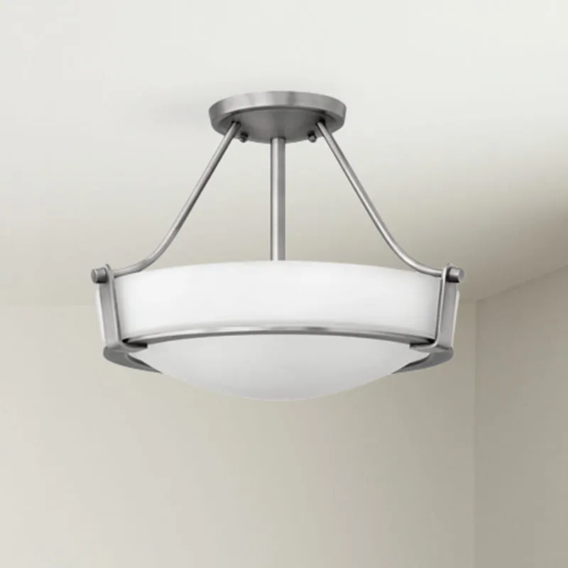 Lampa sufitowa Hathaway HK-HATHAWAY-SFSN Elstead Lighting 2xE27 Szkło trawione Nikiel Oferta