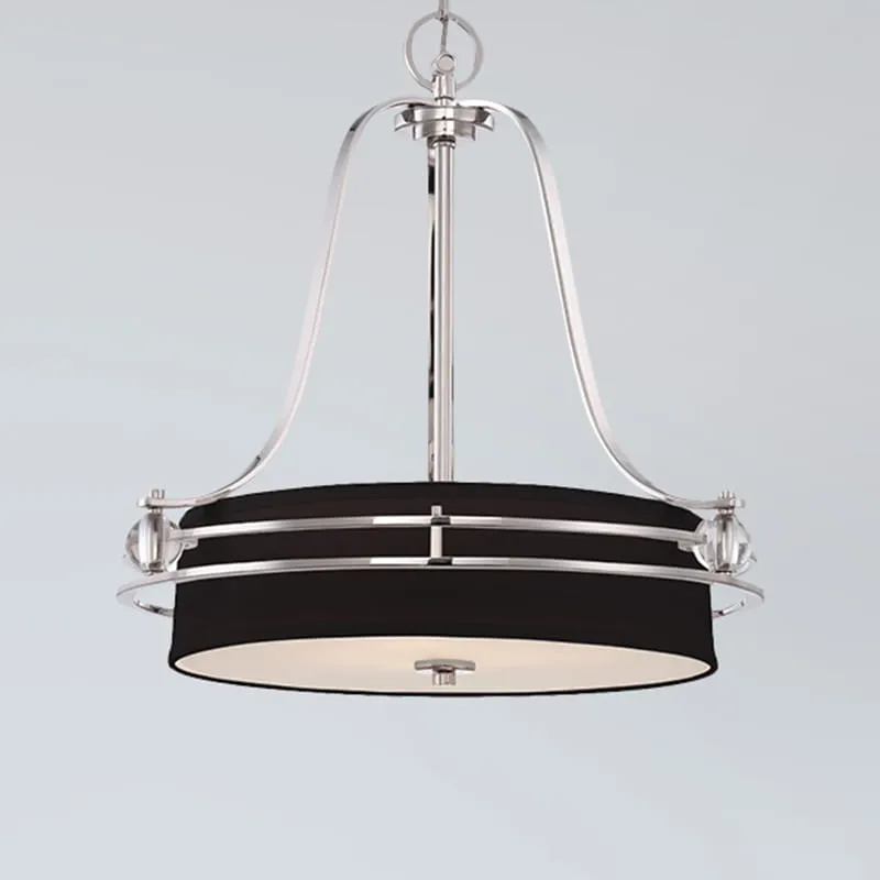 Lampa wisząca Uptown Gotham QZ-GOTHAM-P Elstead Lighting 4x100W E27 Metal Czarny Darmowy zwrot