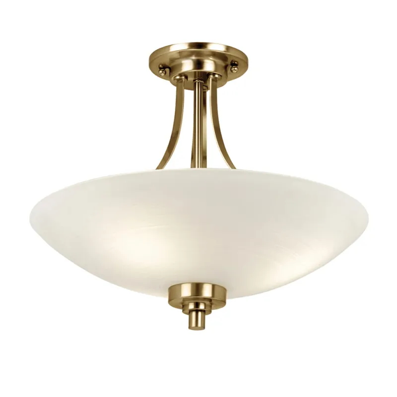 Wyjątkowa oferta Endon Lampa sufitowa Welles 1x60W E27 Antyczny mosiądz