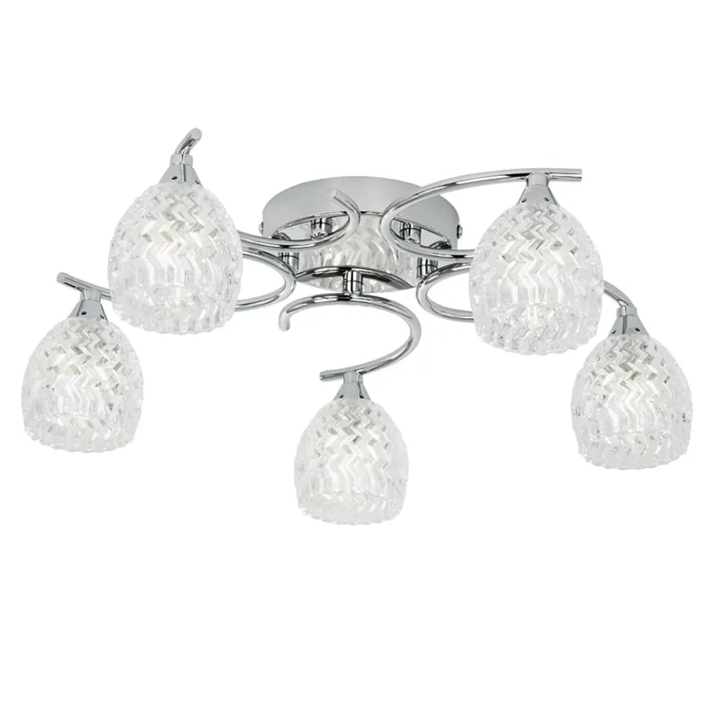 Endon Lampa sufitowa Żyrandol Boyer 5x33W G9 Chrom Darmowy zwrot