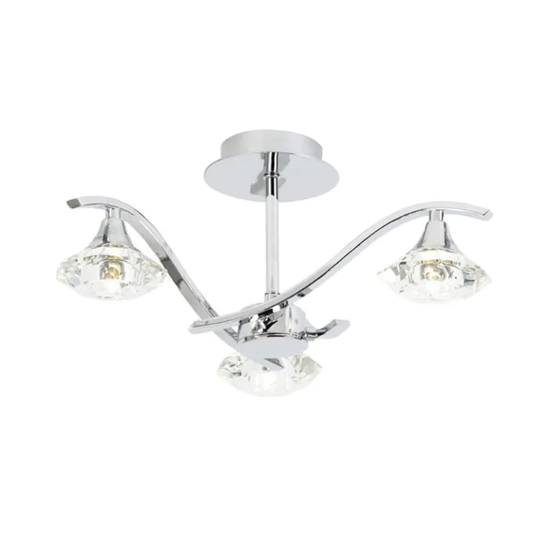 Tylko do końca tygodnia Endon Lampa sufitowa Żyrandol Langella 3x33W G9 Chrom