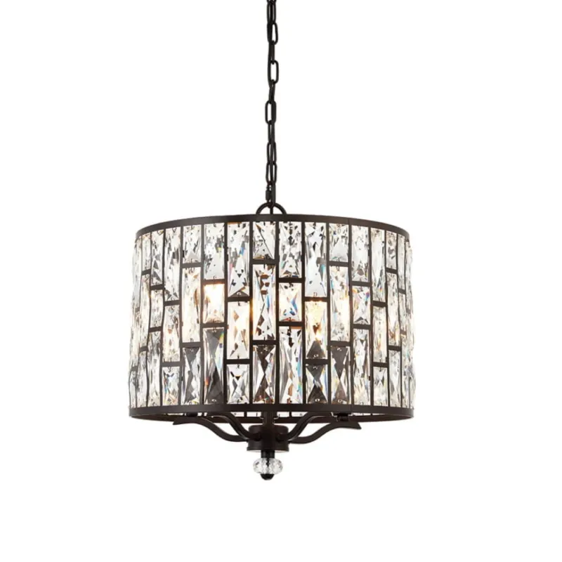 Endon Lampa wisząca Belle 5x40W E14 Ciemny Brąz Premium