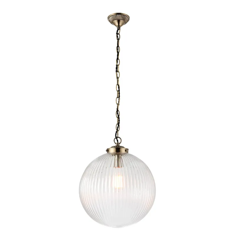 Dodaj do koszyka Endon Lampa wisząca Brydon 1x40W E27 Antyczny mosiądz