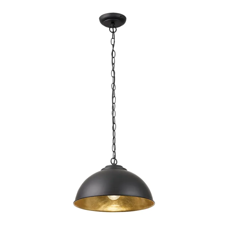 Taniej Endon Lampa wisząca Colman 1x60W E27 Czarny Matowy