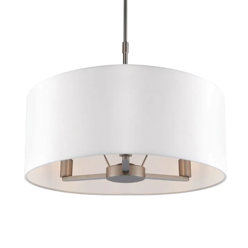 Dostępne od ręki Endon Lampa wisząca Daley 3x40W E14 Nikiel