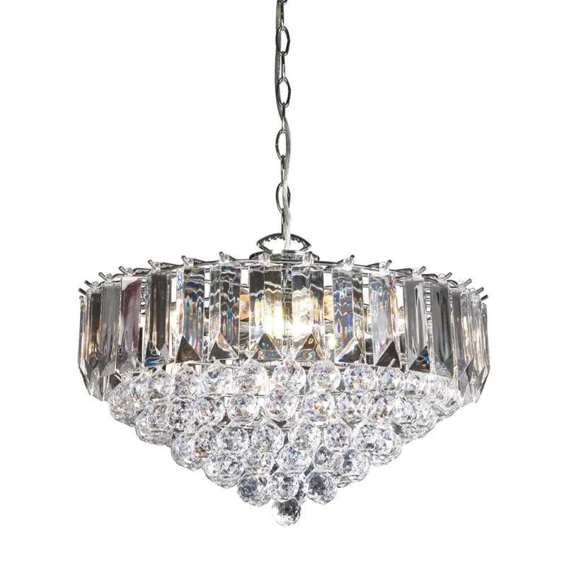 Bezpieczne zakupy Endon Lampa wisząca Fargo 6x60W E14 Chrom