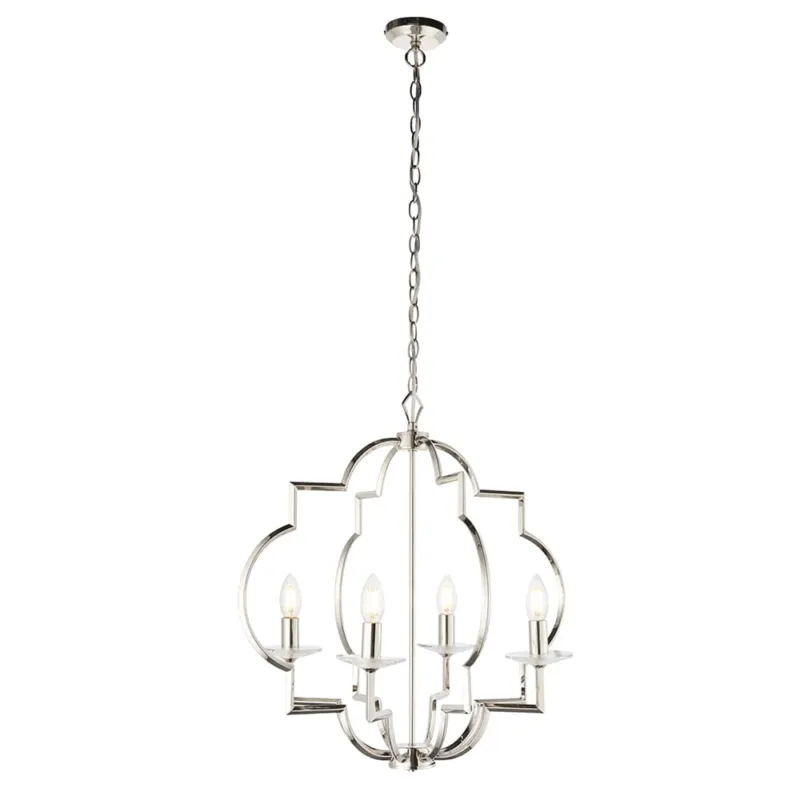 Zamów dziś Endon Lampa wisząca Garland 4x40W E14 Polerowany Nikiel