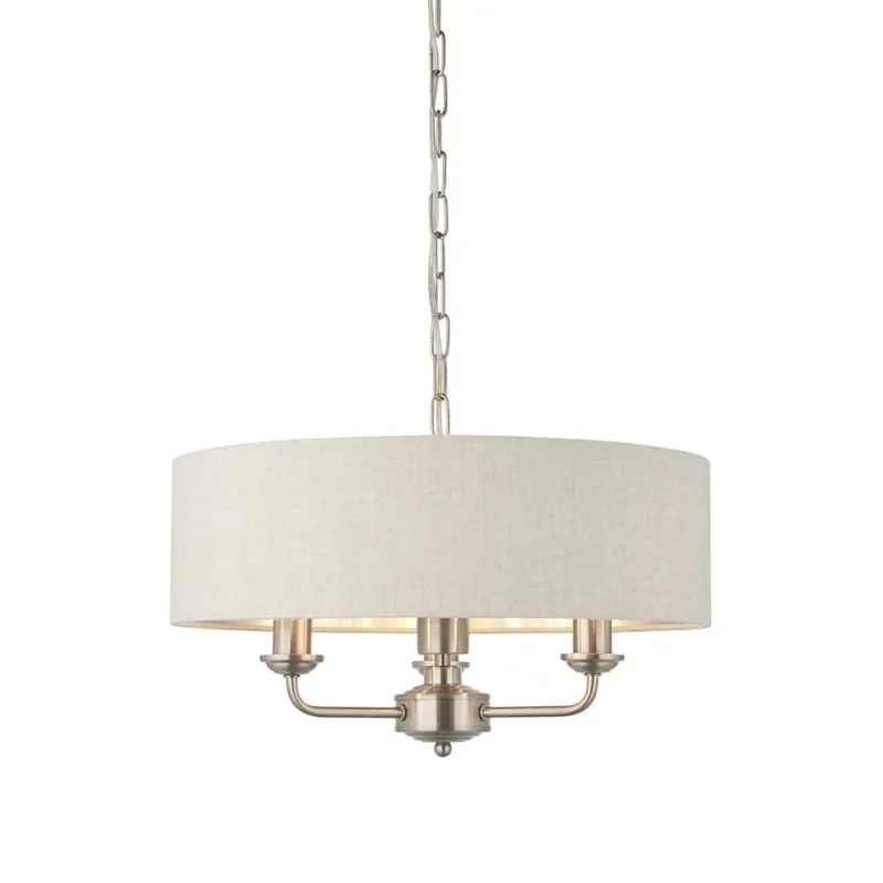 Bestseller Endon Lampa wisząca Highclere 3x40W E14 Szczotkowany Chrom