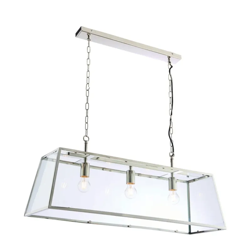 Szybka wysyłka Endon Lampa wisząca Hurst 3x40W E27 Nikiel