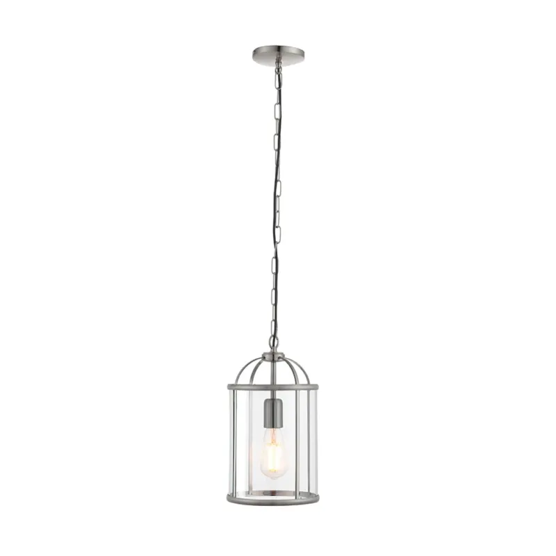 Endon Lampa wisząca Lambeth 1x40W E27 Nikiel Do wyczerpania zapasów