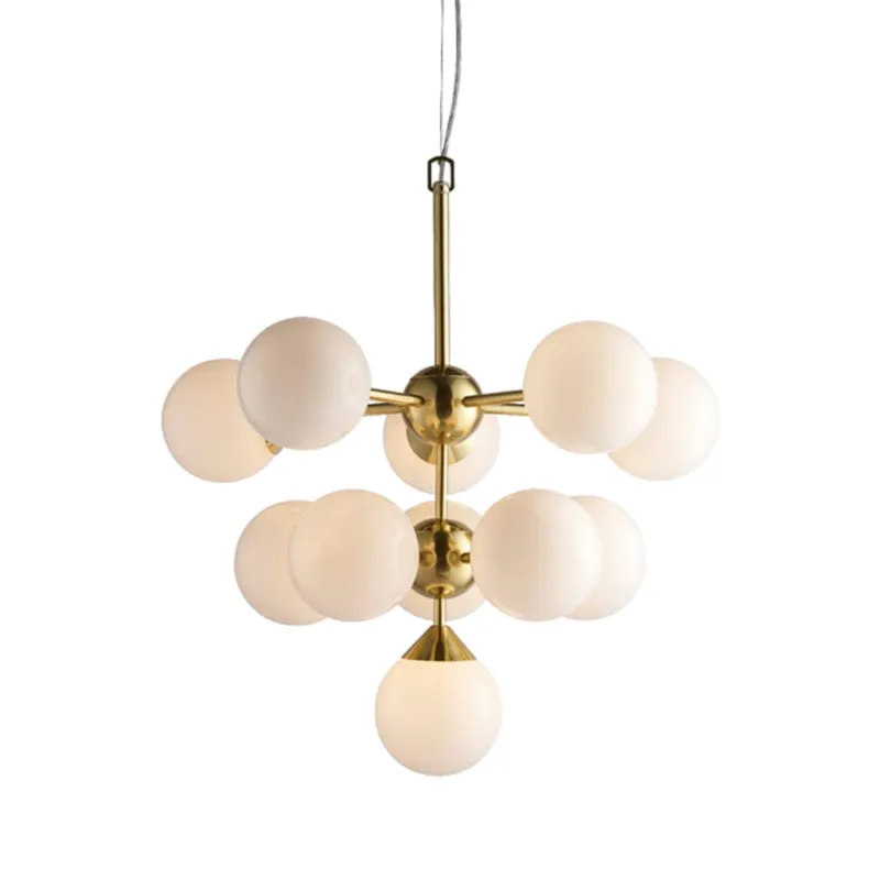 Endon Lampa wisząca Oscar 11x18W G9 Szczotkowany Mosiądz Łatwy zwrot