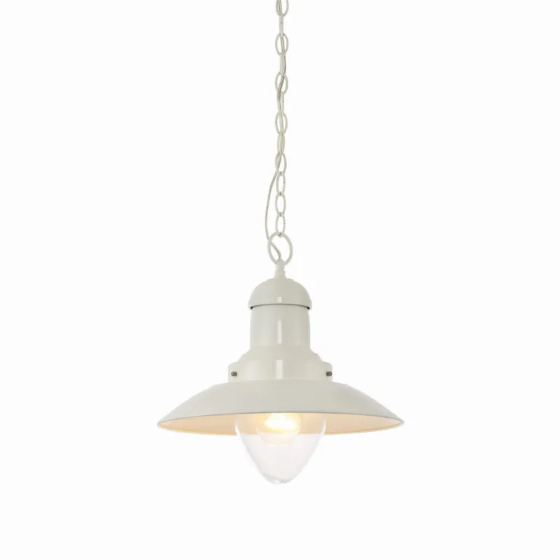 Dostępne od ręki Endon Lampa wisząca Polperro 1x2W E27 Kremowy