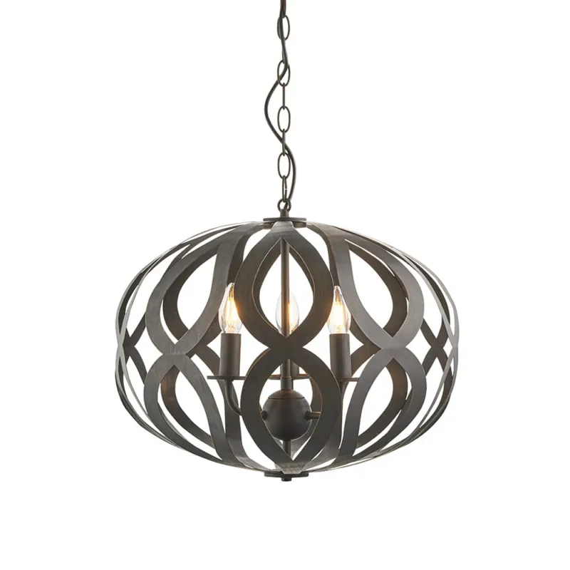 Endon Lampa wisząca Sirolo 3x40W E14 Szczotkowany brąz Najlepsza cena