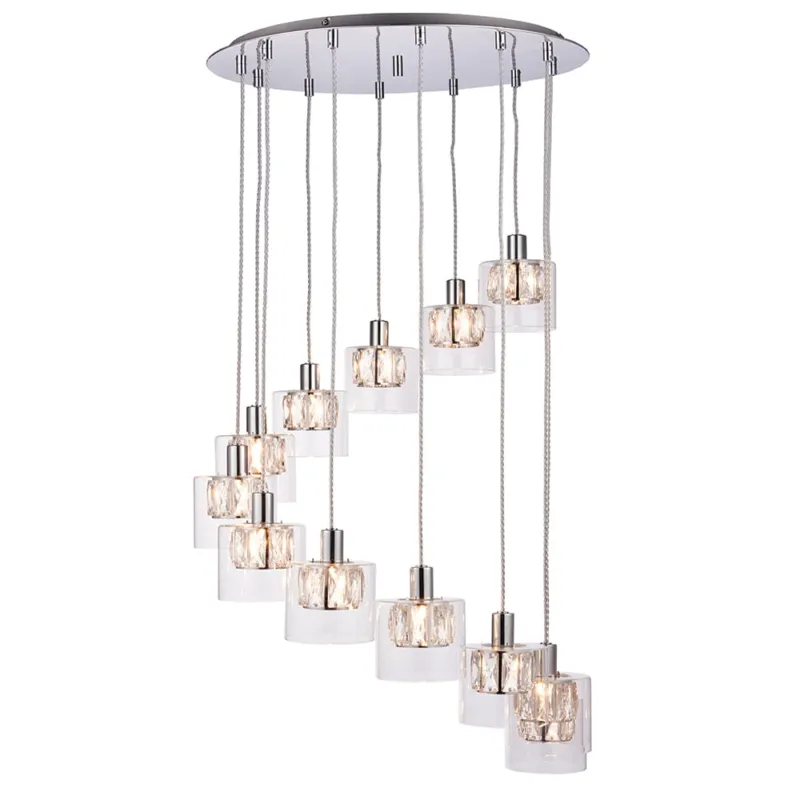 Endon Lampa wisząca Verina 12x28W G9 Chrom Premium