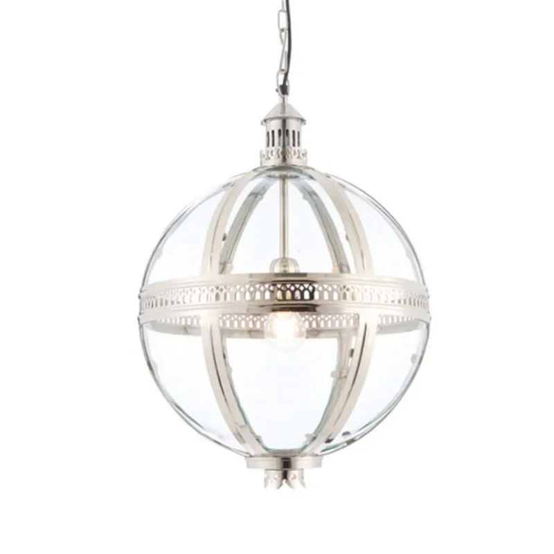 Tani Endon Lampa wisząca Vienna 1x40W E27 Nikiel