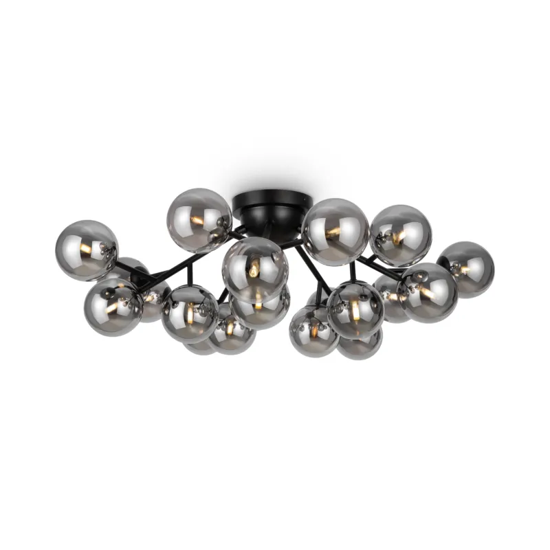 Lampa sufitowa Dallas MOD545CL-20B Maytoni G9x28W Metal/Szkło Czarny/Przydymiony Szybka wysyłka