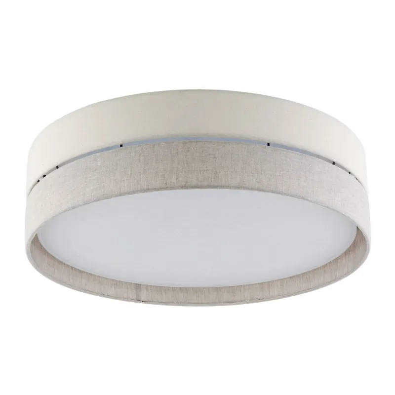 Lampa sufitowa ECO 5774 TK Lighting 4xE27 15W Tkanina + tworzywo Szaro beżowy + biała blenda Szybka dostawa