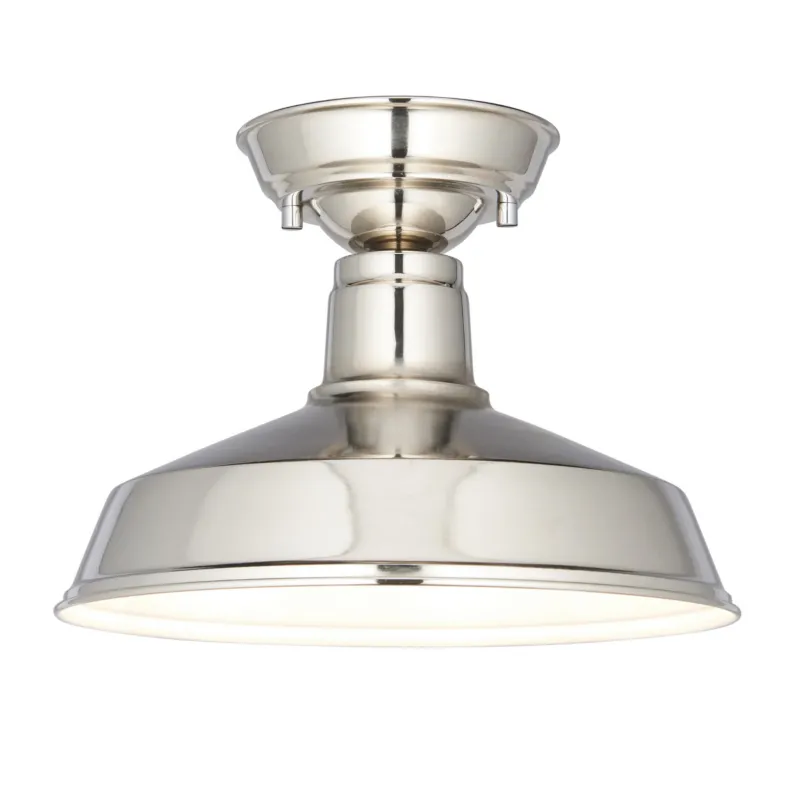 Okazja Lampa sufitowa Endon Darton 1x10W E27 Stal Nikiel