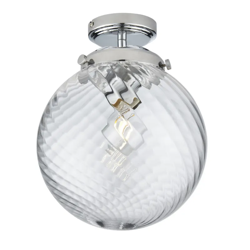 Hit sprzedaży Lampa sufitowa Endon Milston 1x10W E27 Stal Chrom