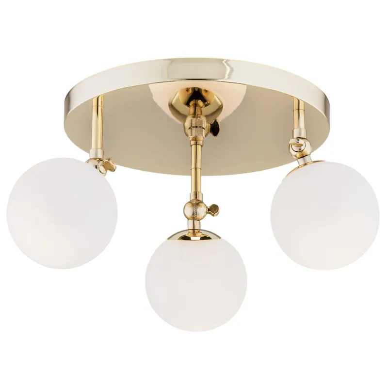 Dodaj do koszyka Lampa sufitowa Lampa reflektorowa Latina 1435 Argon 3xE14 7W Stal Mosiądzowana, Mosiądz/ Opal Mat