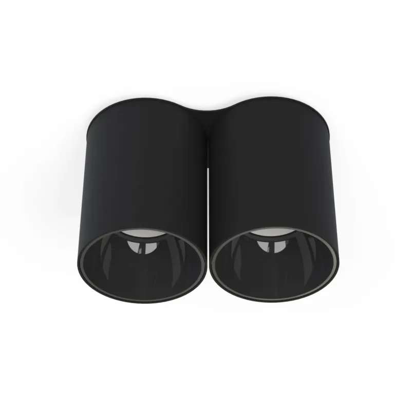 Hit sprzedaży Lampa sufitowa natynkowa EYE TONE 8086 Nowodvorski 2x10W GU10 R50 Stal lakierowana Czarny
