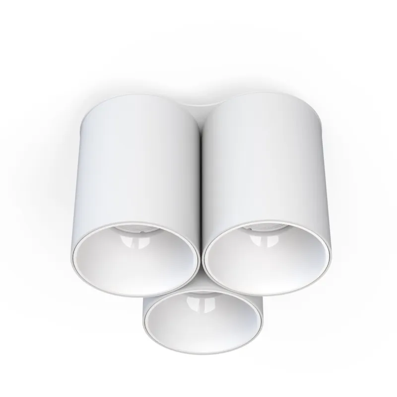 Popularny Lampa sufitowa natynkowa EYE TONE 8093 Nowodvorski 3x10W GU10 R50 Stal lakierowana Biały