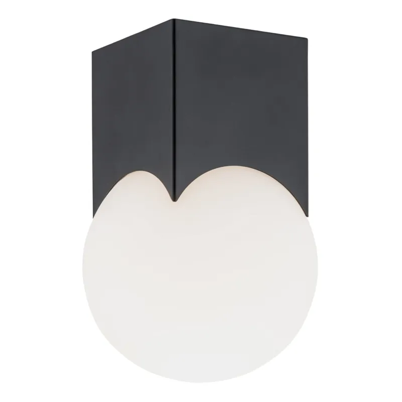Lampa sufitowa Plafon Austin 4713 Argon 1xE14 7W Szkło/ Stal Lakierowana, Opal Mat/ Czarny Mat Okazja