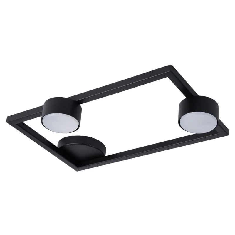 Lampa sufitowa Plafon FRAME Sigma Lighting 2x GX53 MAX 12 W LED Stal lakierowana Czarny/Czarny Nowy
