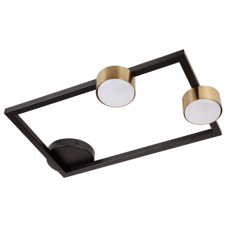 Lampa sufitowa Plafon FRAME Sigma Lighting 2x GX53 MAX 12 W LED Stal lakierowana Czarny/Złoty Zamów dziś