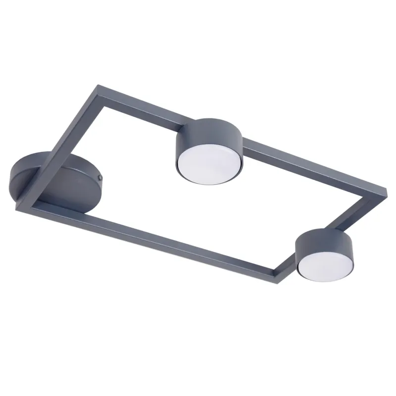 Rabat Lampa sufitowa Plafon FRAME Sigma Lighting 2x GX53 MAX 12 W LED Stal lakierowana Grafit/Grafit