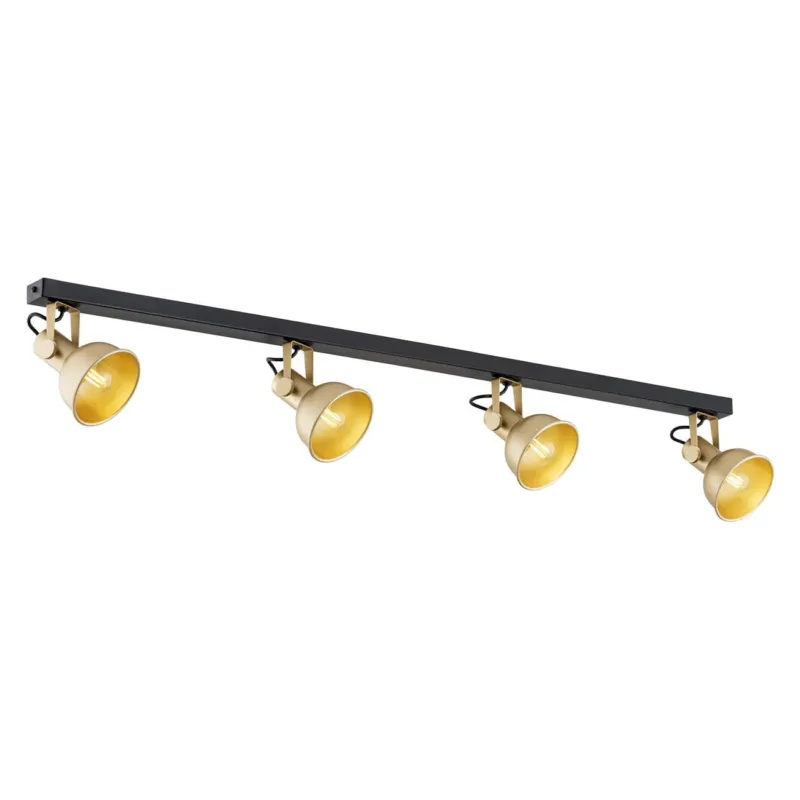 Lampa sufitowa Plafon Lenora 1801 Argon 4xE14 7W Stal Lakierowana, Złoty/ Czarny Kup online