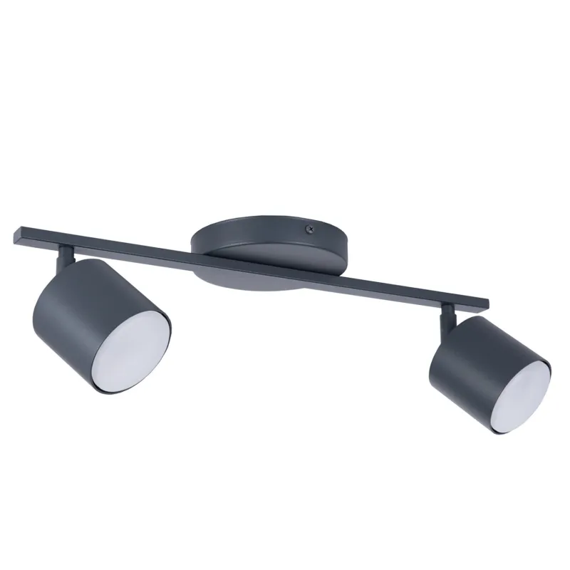 Lampa sufitowa Plafon MILA Sigma Lighting 2x GX53 MAX 12 W LED Stal lakierowana Grafit/Grafit Bezpieczne zakupy