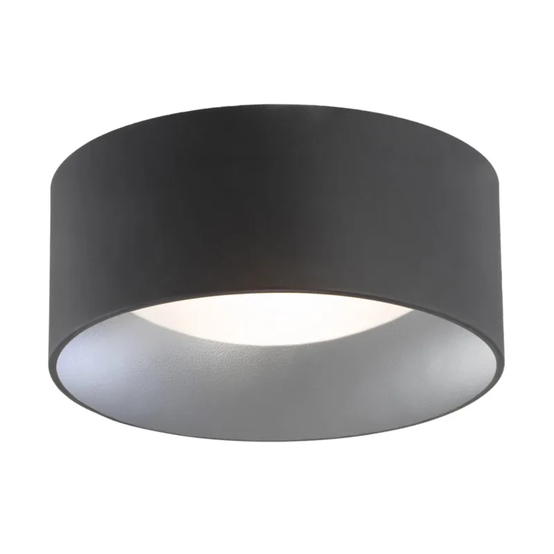 Lampa sufitowa Plafon Mohito 704 Argon 2xE27 15W Stal Lakierowana/ Szkło, Czarny/ Srebrny Wewnątrz Szybka dostawa