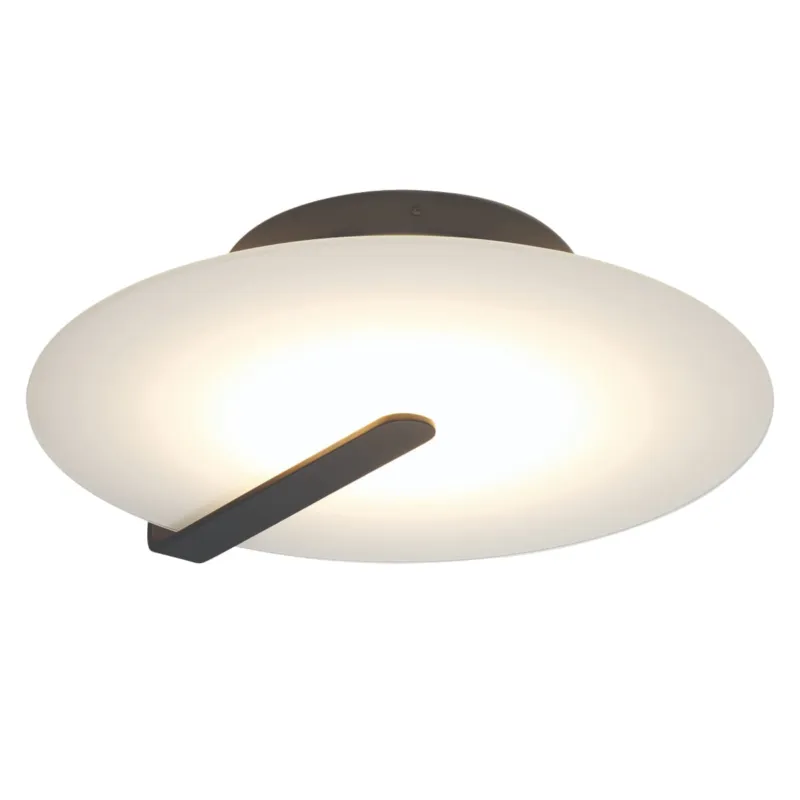 Bezpieczne zakupy Lampa sufitowa plafon Nuvola QN-NUVOLA-F-M-BK Eurofase 1x18W LED Stal/Szkło Czarny/Biały