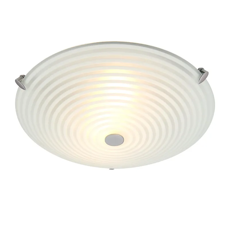 Lampa sufitowa plafon okrągły Roundel Endon 2x40W Biały Szkło Do wyczerpania zapasów