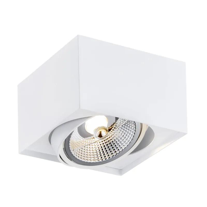 Lampa sufitowa Plafon Rodos Plus 4753 BZ Argon 1xGU10 LED AR111 12W Stal Lakierowana, Biały Dostępne od ręki
