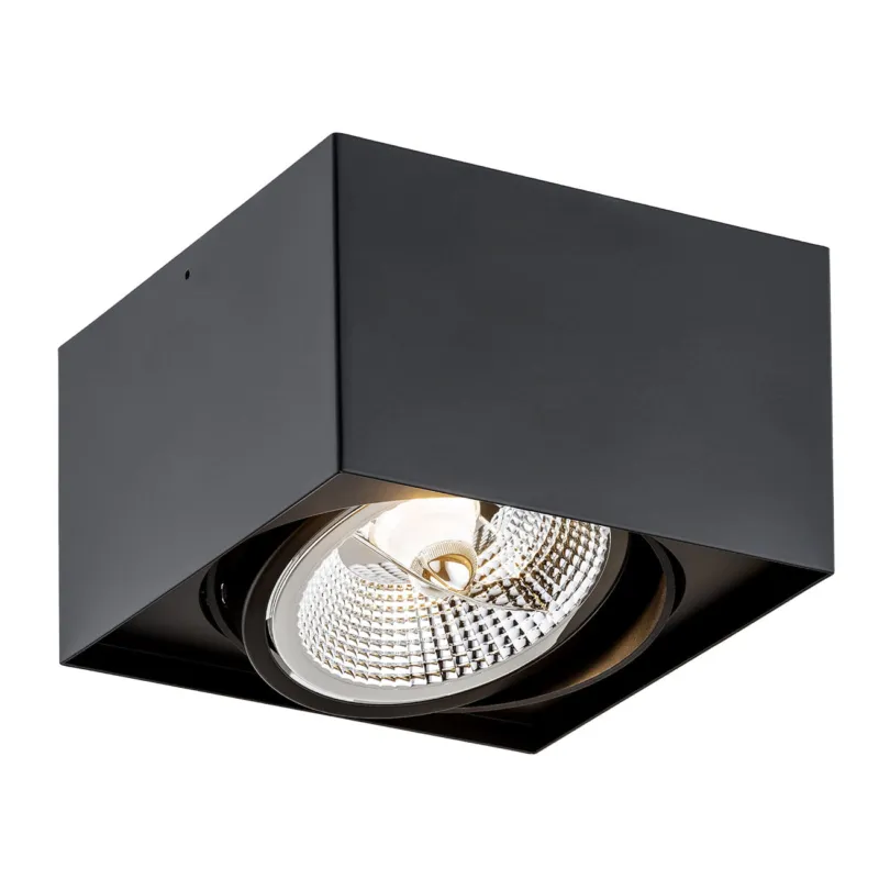 Lampa sufitowa Plafon Rodos Plus 4754 BZ Argon 1xGU10 LED AR111 12W Stal Lakierowana, Czarny Zamów dziś